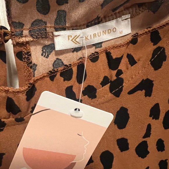 Tunic Top Ruffle Neck Cap Loose Babydoll size MED NWT - Picture 5 of 10